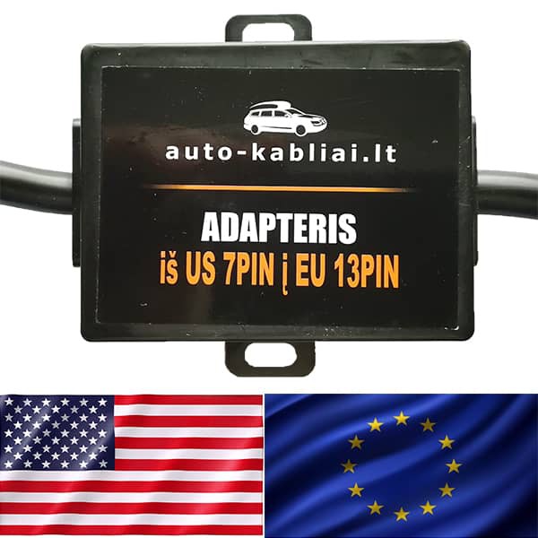 Adapteris iš US 7PIN į EU 13PIN