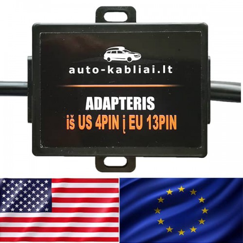 Adapteris iš US 4PIN į EU 13PIN
