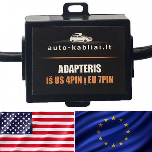 Adapteris iš US 4PIN į EU 7PIN
