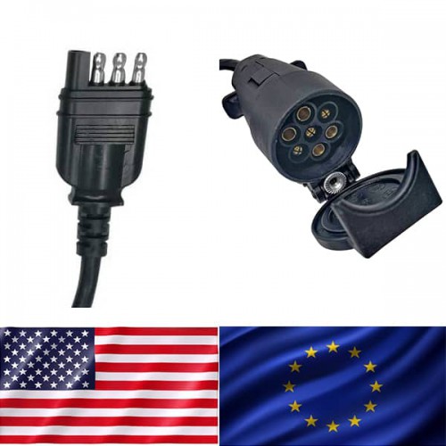 Adapteris iš US 4PIN į EU 7PIN