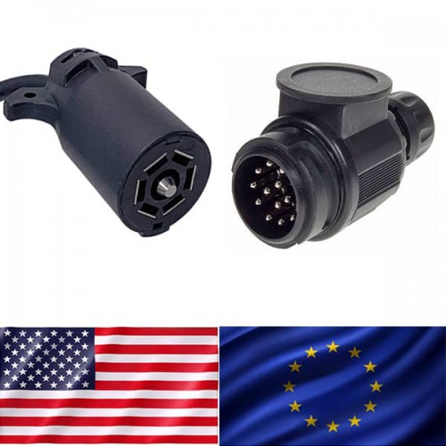 Adapteris iš US 7PIN į EU 13PIN