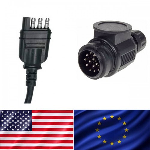 Adapteris iš US 4PIN į EU 13PIN